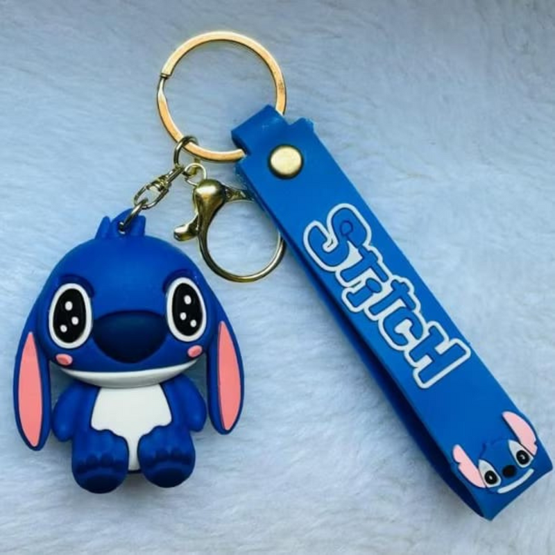 Chaveiro Pingente Animação Premium Emborrachado Kids – Azul