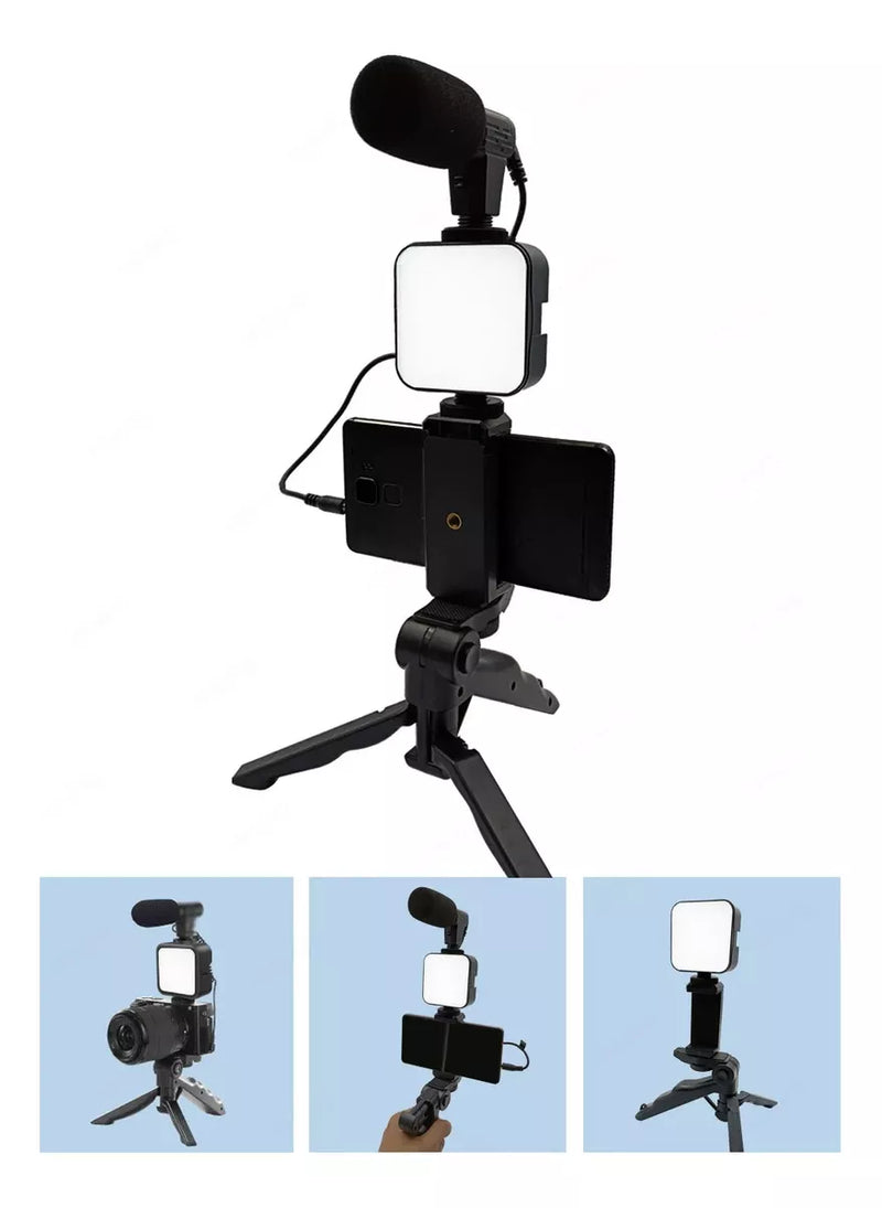 Suporte Tripé com LED – Kit Completo para Gravação Profissional