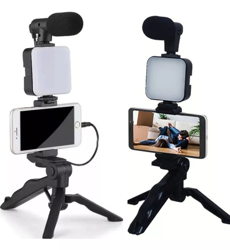 Suporte Tripé com LED – Kit Completo para Gravação Profissional