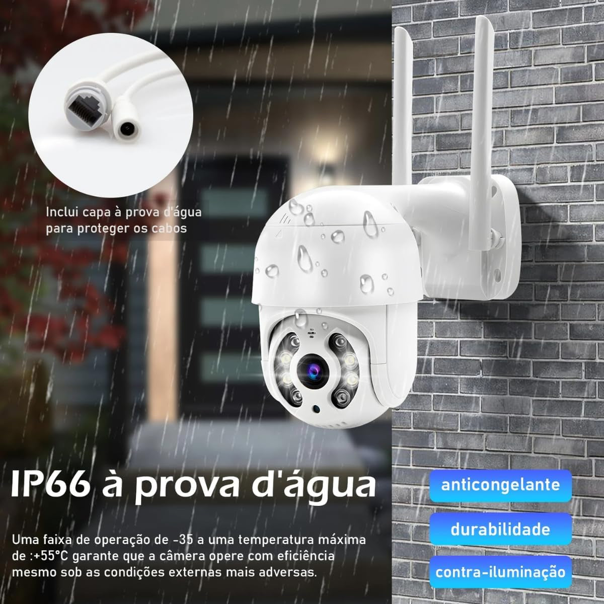 Câmera IP Inteligente BM-IP170 YOUSEE Branco – Segurança de Alta Performance ao Seu Alcance