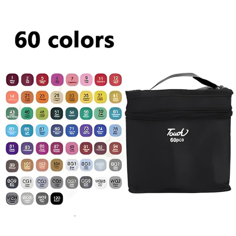 Kit Livro de Colorir + 60 Canetas Dupla Ponta – Tema de Filme (Azul)