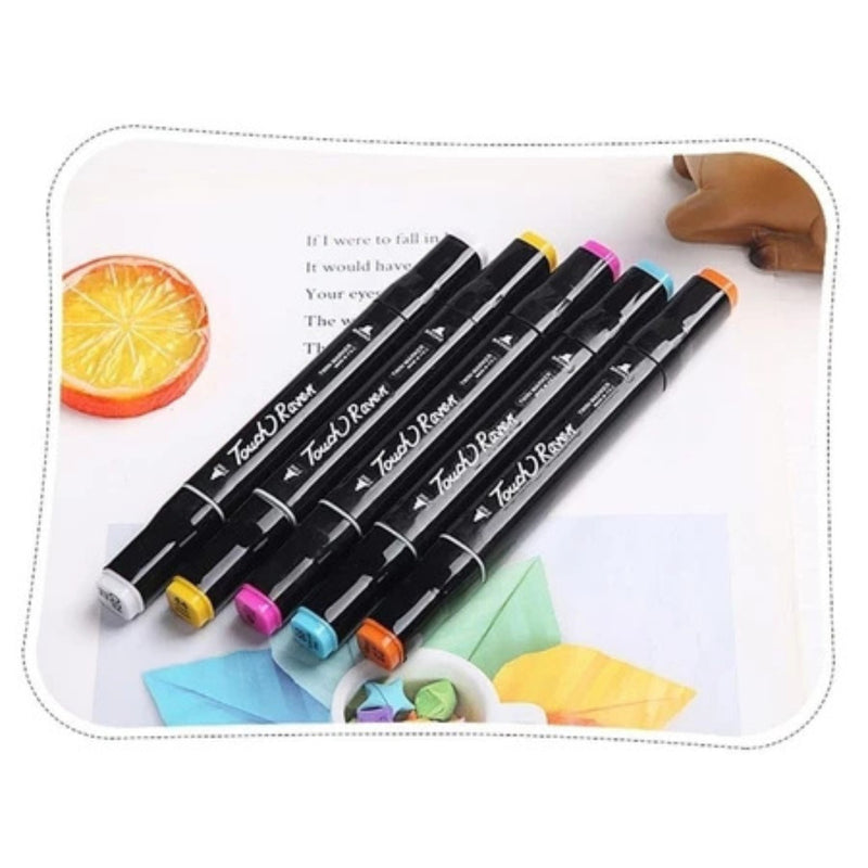 Kit Livro de Colorir + 60 Canetas Dupla Ponta – Tema de Filme (Azul)