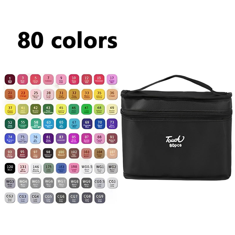Kit Livro de Colorir + 80 Canetas Dupla Ponta – Tema de Filme (Rosa)