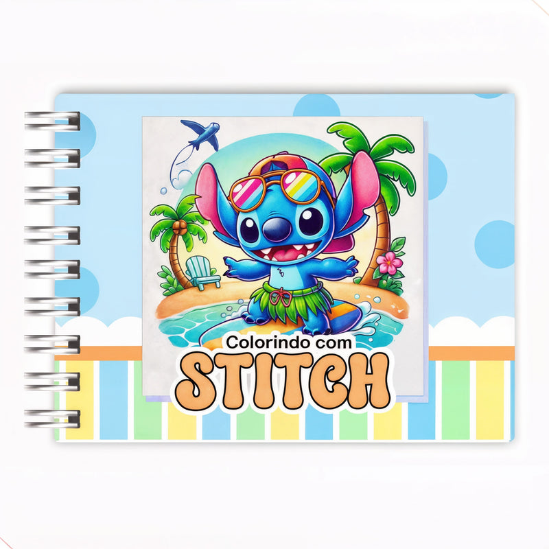Kit Livro de Colorir + 80 Canetas Dupla Ponta – Tema de Filme (Azul)