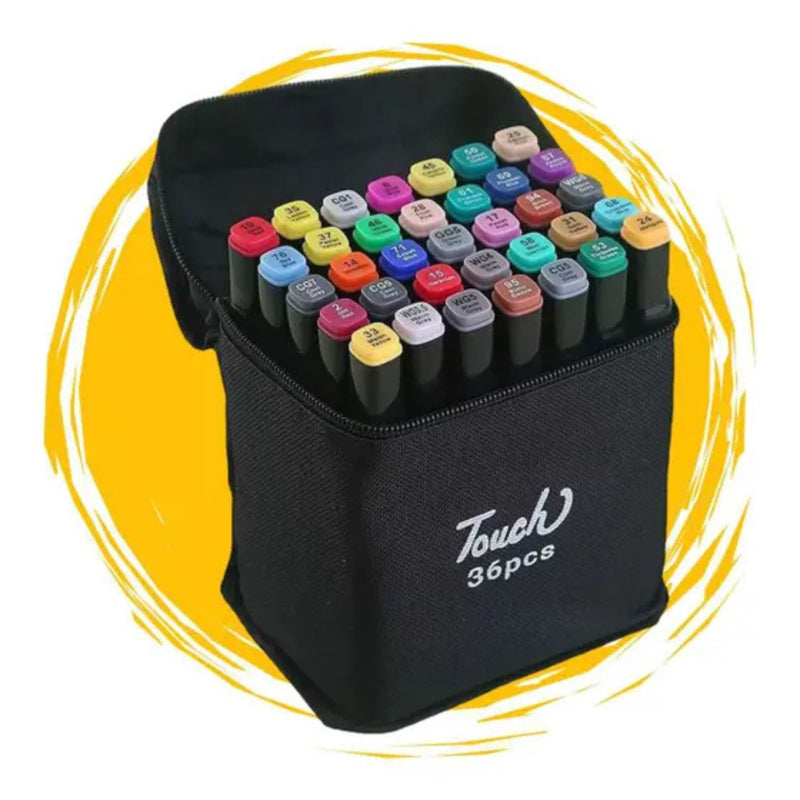 Kit Livro de Colorir + 36 Canetas Dupla Ponta – Tema de Filme (Azul)