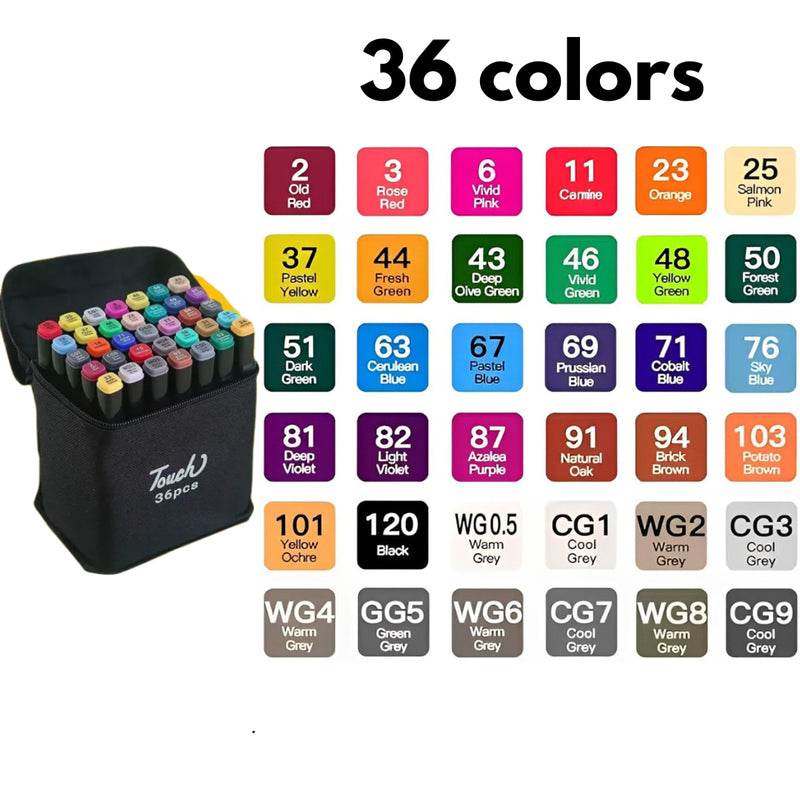 Kit Livro de Colorir + 36 Canetas Dupla Ponta – Tema de Filme (Rosa)