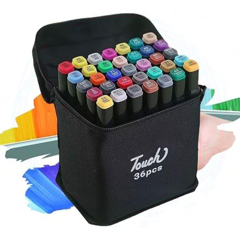 Kit Livro de Colorir + 36 Canetas Dupla Ponta – Tema de Filme (Rosa)