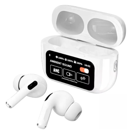 Fone de Ouvido Bluetooth A9PRO – Hi-Fi, ANC e Display Digital para uma Experiência Sonora Premium