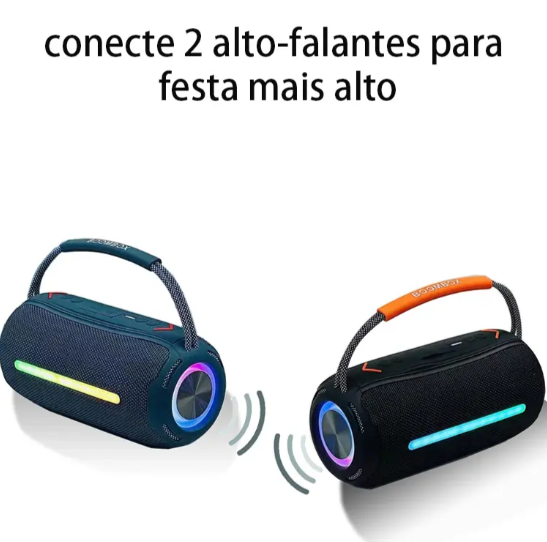 Caixa de Som Bluetooth Boombox360 – Potência, Estilo e Liberdade Sonora