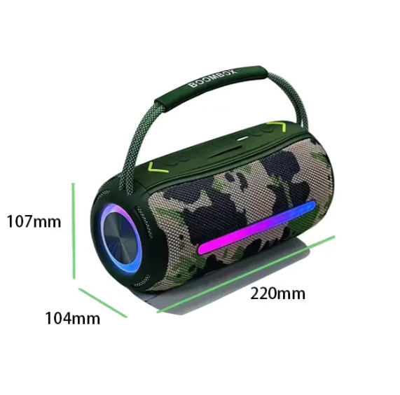 Caixa de Som Bluetooth Boombox360 – Potência, Estilo e Liberdade Sonora