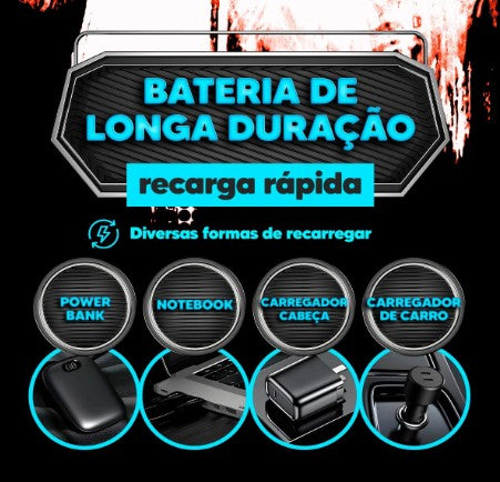 Lanterna LED Tática LAN-7059 com Zoom Telescópico e Carregamento USB – Potência Máxima em Suas Mãos