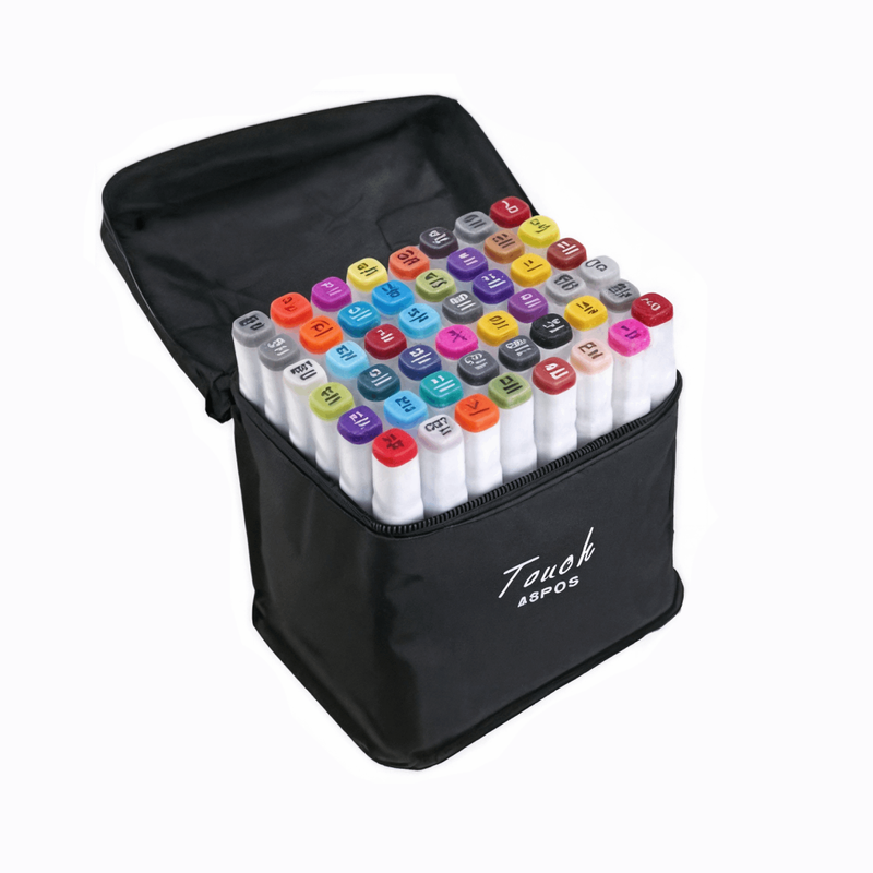Kit Livro de Colorir + 48 Canetas Dupla Ponta – Tema de Filme (Azul)