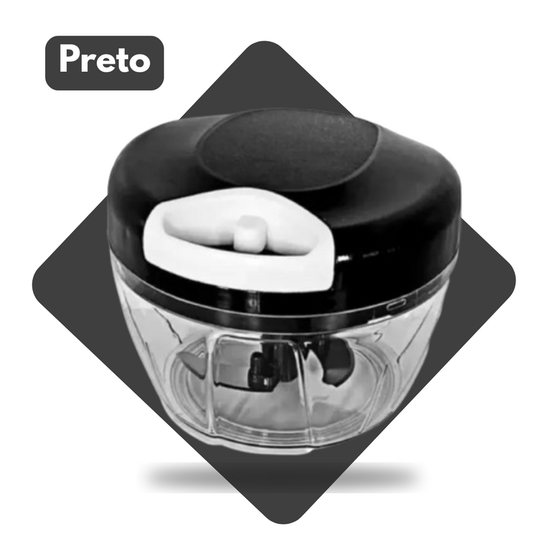 Mini Triturador Processador Manual 500ml com 3 Lâminas – Agilidade e Praticidade na Sua Cozinha