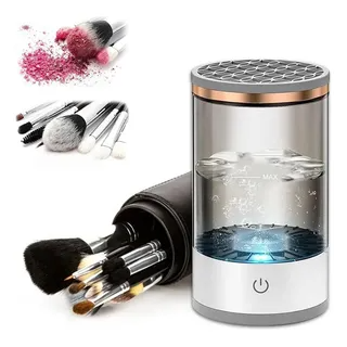 Lavador Elétrico de Pincéis de Maquiagem – Limpeza Automática, Rápida e Sem Esforço