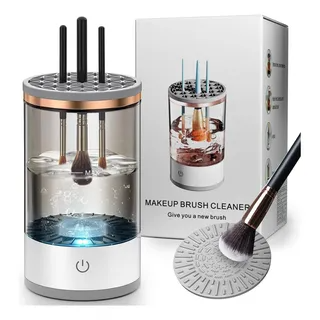 Lavador Elétrico de Pincéis de Maquiagem – Limpeza Automática, Rápida e Sem Esforço