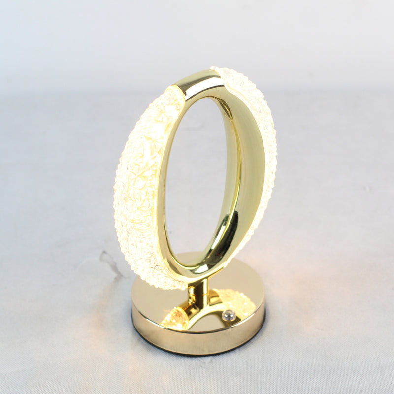 Luminária Abajur Cristal LED Touch Recarregável USB – SOL – Magia e Elegância para Qualquer Ambiente