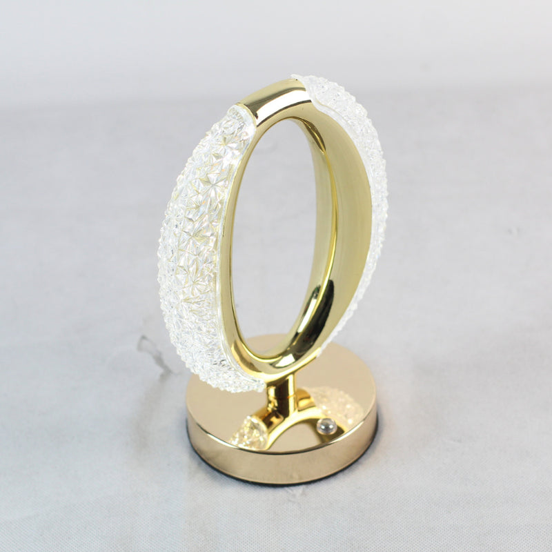 Luminária Abajur Cristal LED Touch Recarregável USB – SOL – Magia e Elegância para Qualquer Ambiente