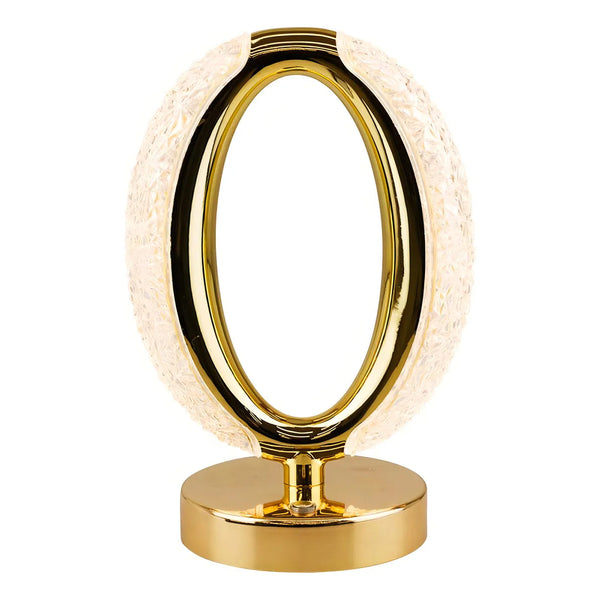 Luminária Abajur Cristal LED Touch Recarregável USB – SOL – Magia e Elegância para Qualquer Ambiente