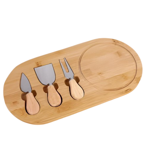 Tábua de Frios com 3 Espátulas – Elegância e Sabor à Mesa