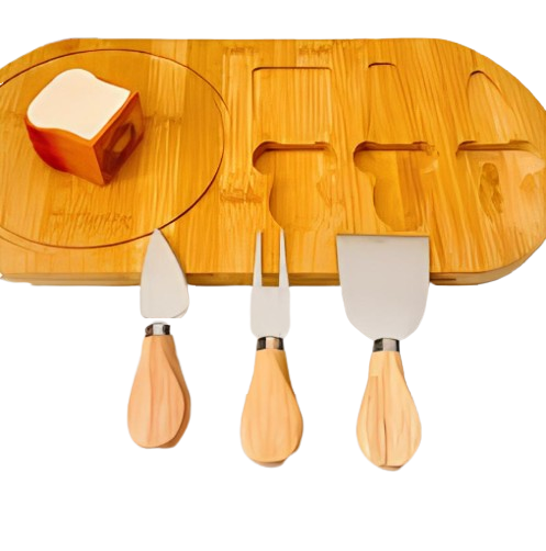 Tábua de Frios com 3 Espátulas – Elegância e Sabor à Mesa