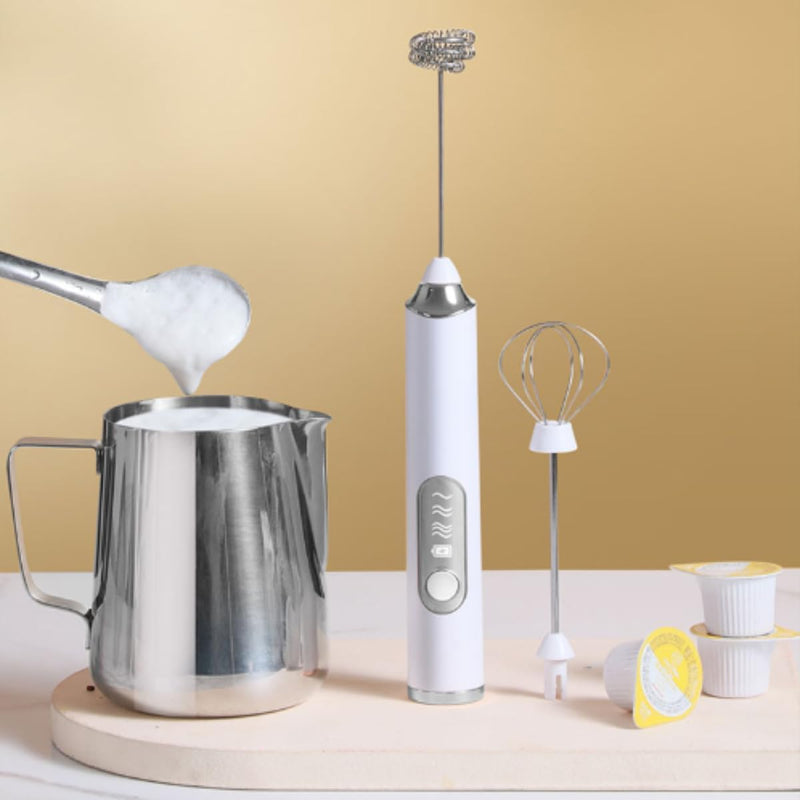 Mini Batedor Mixer Elétrico Portátil – Mistura Perfeita em Segundos, Onde Você Estiver