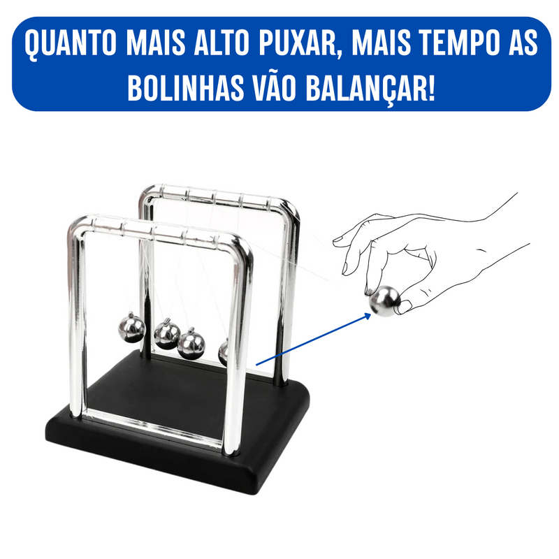 Pêndulo de Newton – Decoração Inteligente, Ciência em Movimento