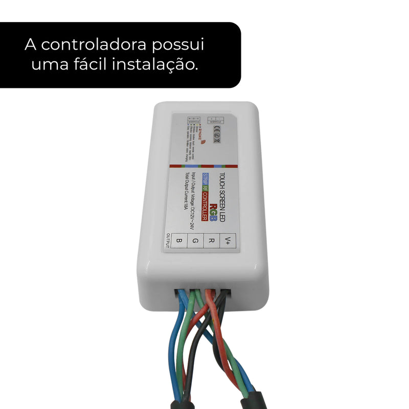 Kit Luminária de Piscina 2 SuperLEDs 18W + Módulo RGB com Fonte – Iluminação Subaquática Incrível