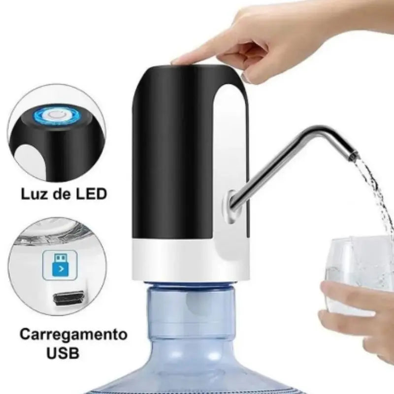 Bomba Elétrica Universal para Galão de Água | Carregamento USB