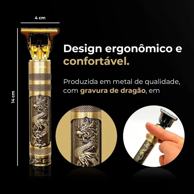 Máquina de Cortar Cabelo Profissional – Acabamento de Alta Precisão e Estilo Incomparável