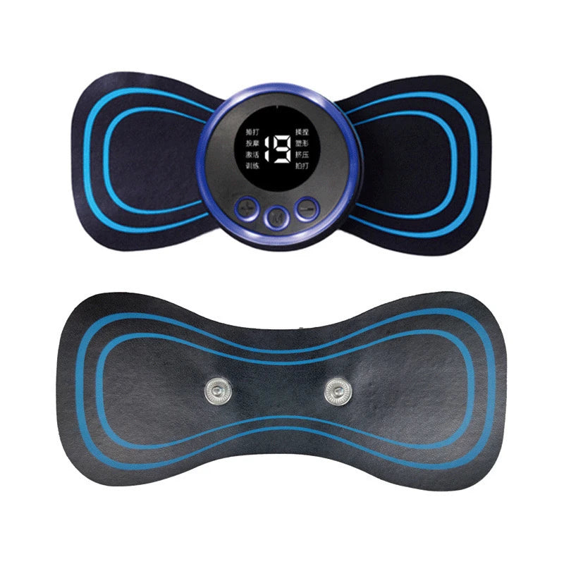 Mini Massageador Elétrico Portátil | Alívio de Dores e Relaxamento Instantâneo