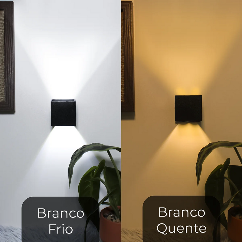 Kit com 5 Arandelas Mini LED 3W – Iluminação Sofisticada para Áreas Internas e Externas