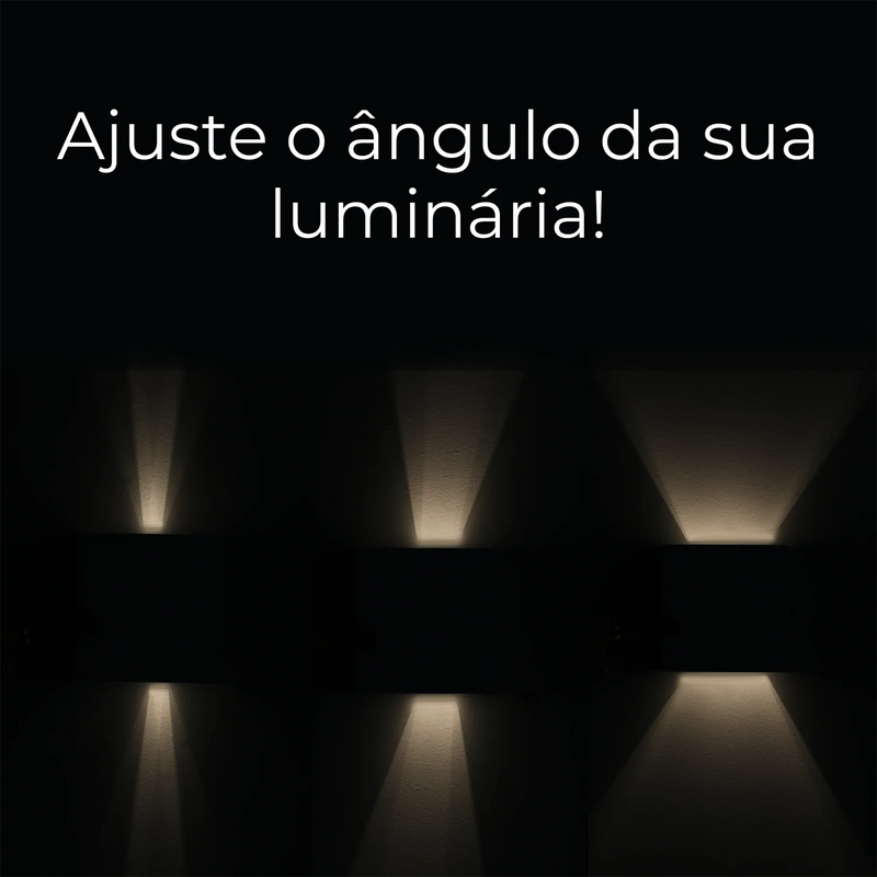 Kit com 3 Arandelas Mini LED 3W Brancas – Beleza e Iluminação em Cada Detalhe