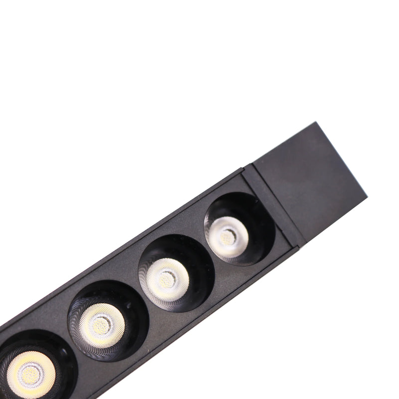 Luminária LED Linear Pontual para Trilho 10LED 20W Bivolt Preta – Iluminação Sofisticada e Eficiente
