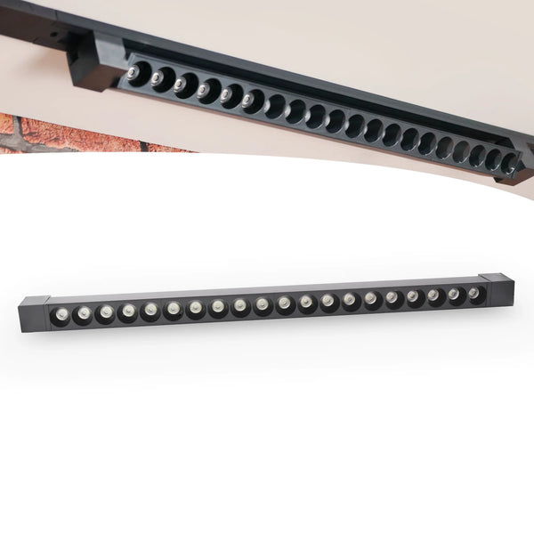 Luminária Linear Pontual LED para Trilho Bivolt 20 LEDs 40W – Ilumine com Estilo e Eficiência