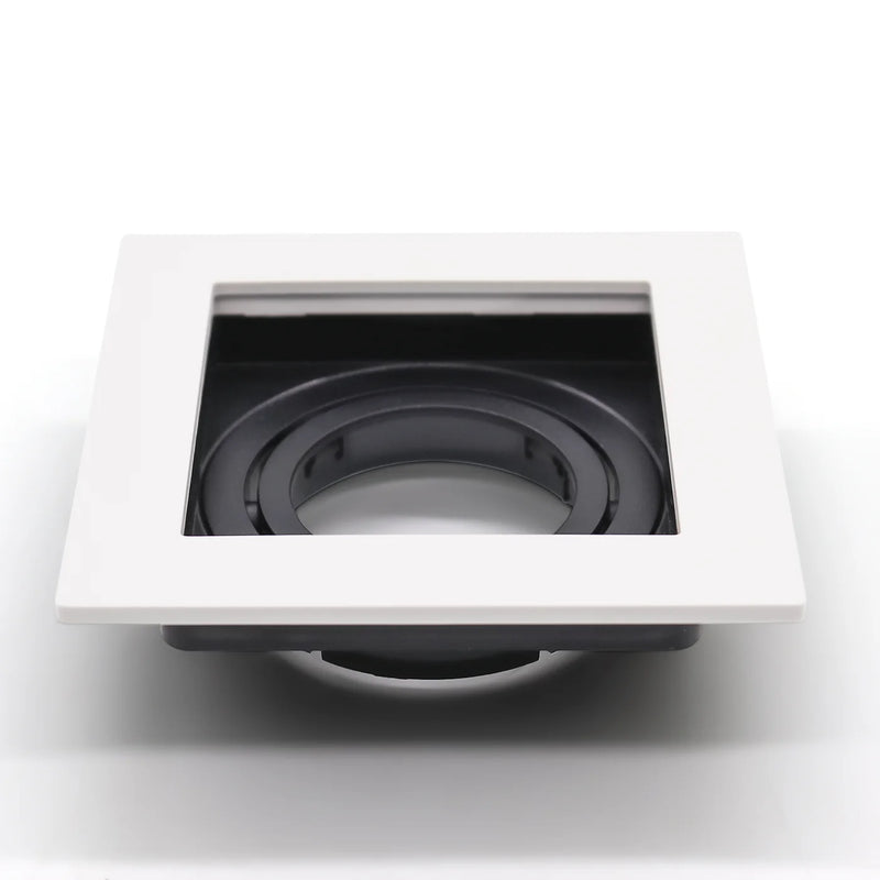 Suporte Recuado Embutido MR16 Quadrado – Design Sofisticado com Iluminação Direcionada