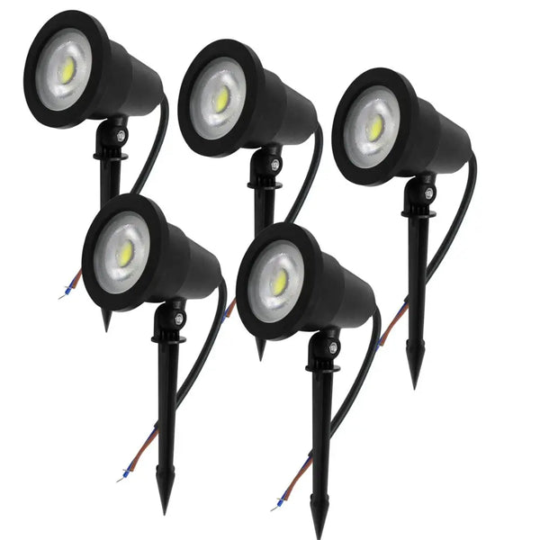 Kit Luminária de Jardim 5 Luminárias LED 5W – Iluminação Moderna para seu Exterior