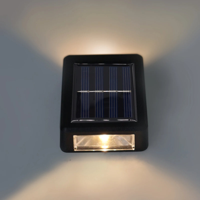 Kit 2 Luminárias Solares Slim de Parede com Foco – Iluminação Automática e Elegante