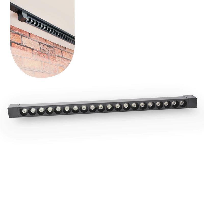Luminária Linear Pontual LED para Trilho Bivolt 20 LEDs 40W – Ilumine com Estilo e Eficiência