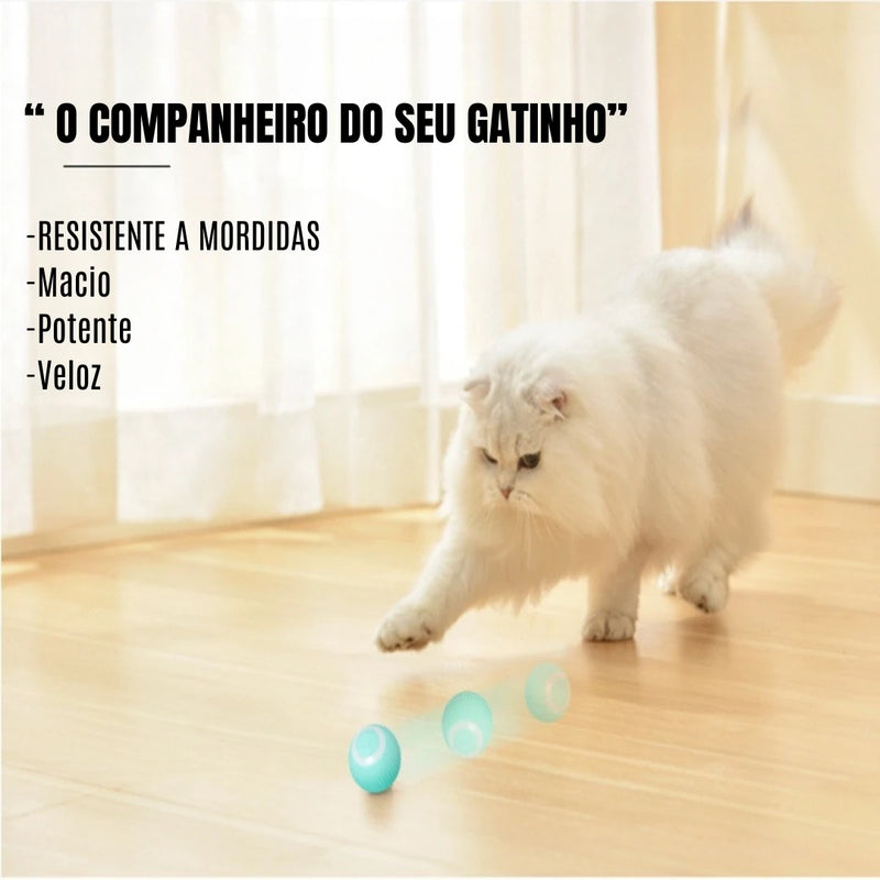 Bola Mágica Automática para Gatos | Diversão Interativa e Inteligente para seu Pet
