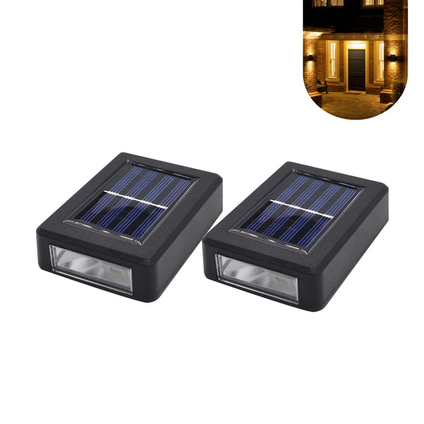Kit 2 Luminárias Solares Slim de Parede com Foco – Iluminação Automática e Elegante