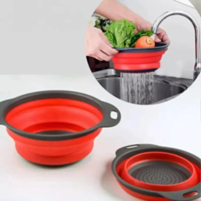 Escorredor Retrátil de Silicone – Praticidade e Funcionalidade para Sua Cozinha