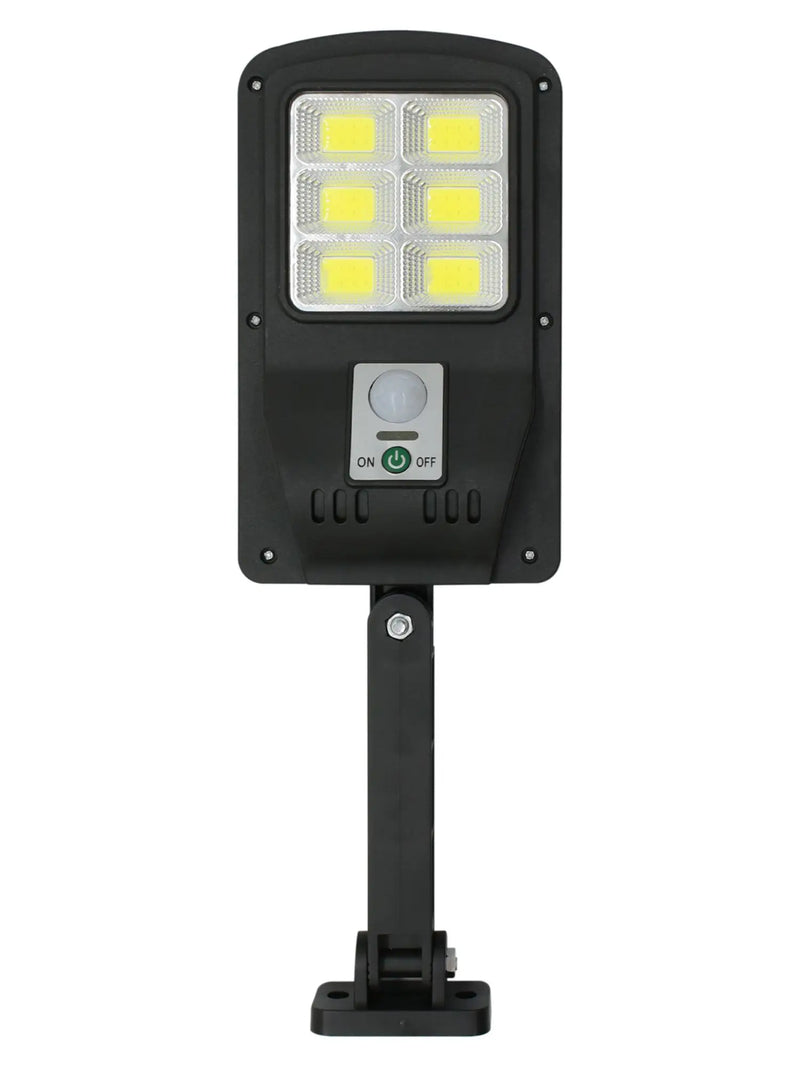 Mini Luminária Solar de Rua LED 60W com Sensor de Presença – 9COB | IP65 + Controle Remoto
