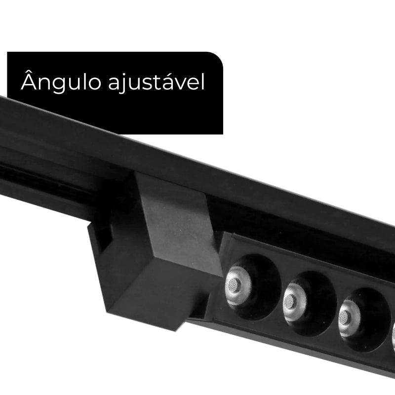 Luminária LED Linear Spot 15LEDs 30W Bivolt – Iluminação Sofisticada e Potente