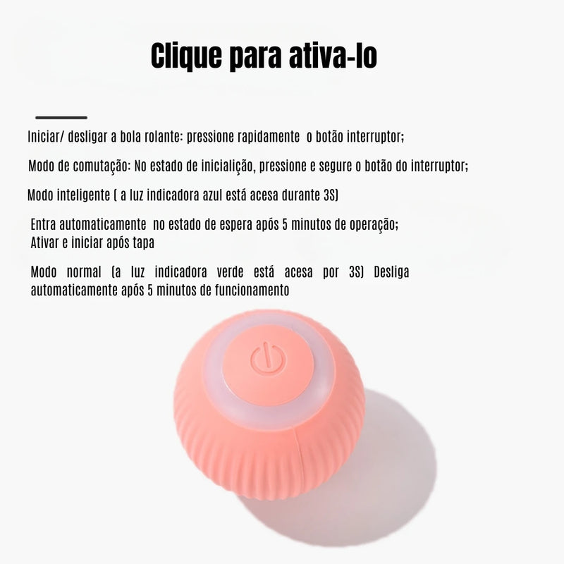 Bola Mágica Automática para Gatos | Diversão Interativa e Inteligente para seu Pet