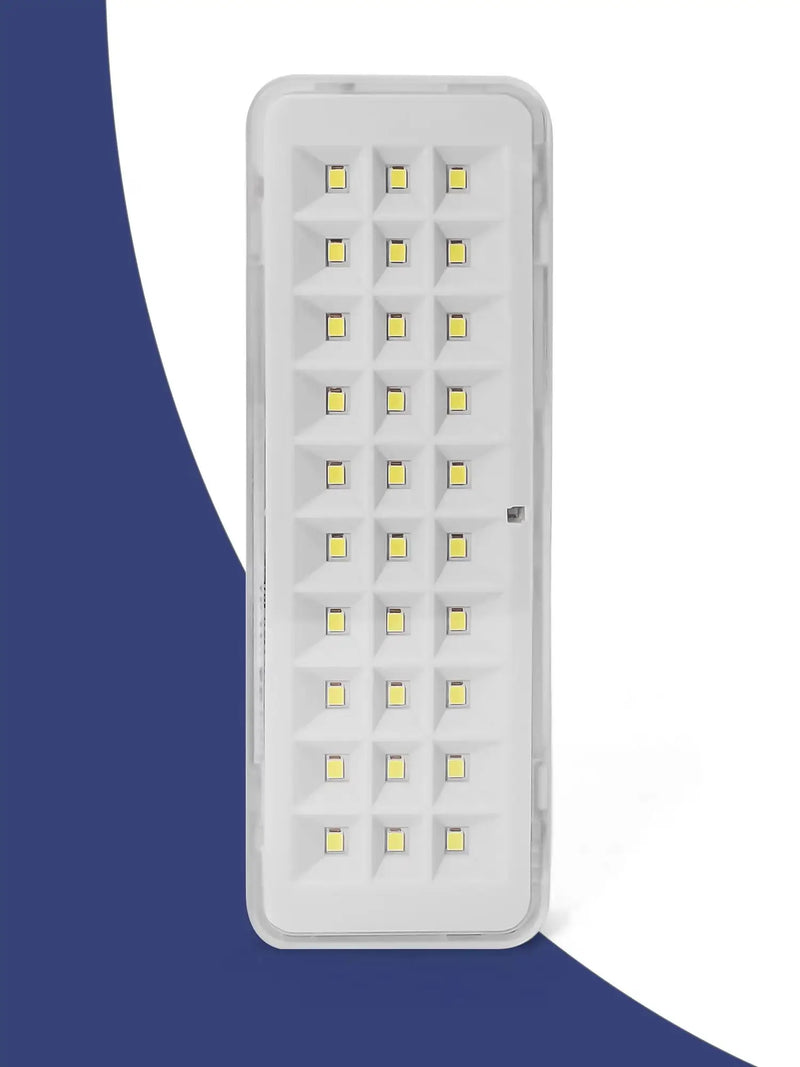 Kit 3 Luminárias de Emergência com 30 LEDs – Iluminação Segura e Recarregável para Qualquer Situação