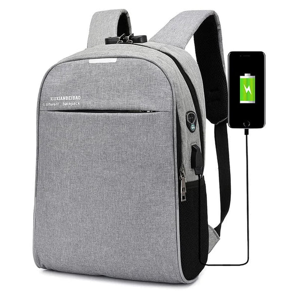 Mochila Masculina Executiva Anti-Furto com Entrada USB e Cadeado com Senha – Segurança, Estilo e Praticidade em Um Só Produto