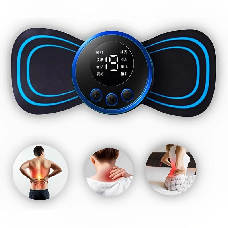 Mini Massageador Elétrico Portátil | Alívio de Dores e Relaxamento Instantâneo