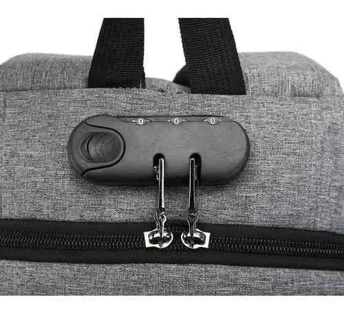Mochila Masculina Executiva Anti-Furto com Entrada USB e Cadeado com Senha – Segurança, Estilo e Praticidade em Um Só Produto
