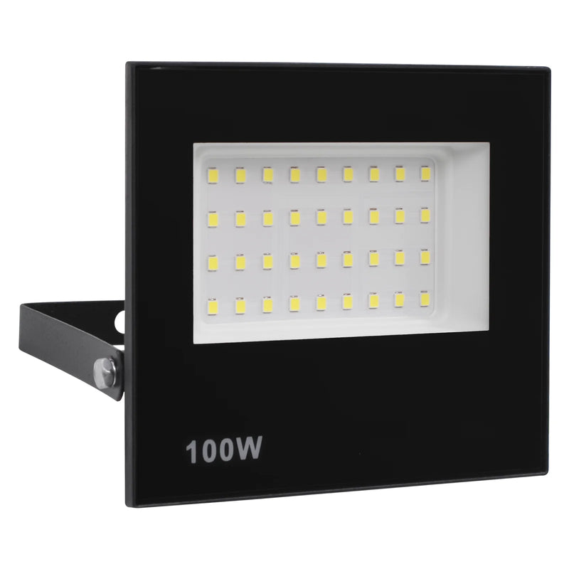 Kit 4 Refletores LED 100W Bivolt IP66 – Iluminação Externa de Alta Potência e Economia