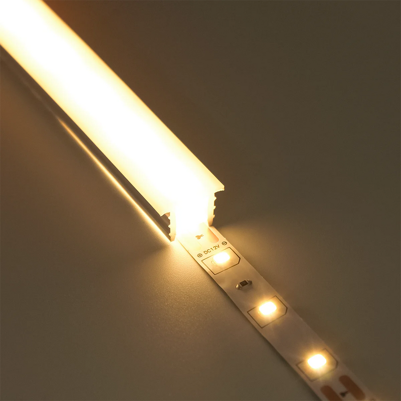 Perfil de Silicone Flexível 5m para Fita LED 10x10mm – Iluminação Embutida com Elegância e Precisão